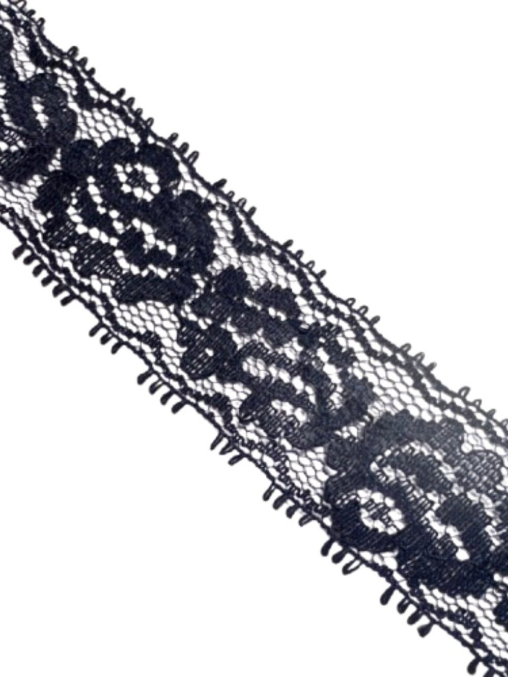 10 Yards Navy Blue 1" Flat Lace Craft #420